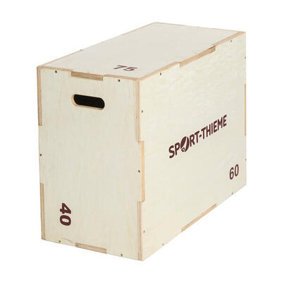 Plyobox Holz 30x40x50 cm Fitness / Krafttraining Unisex Holzfarben