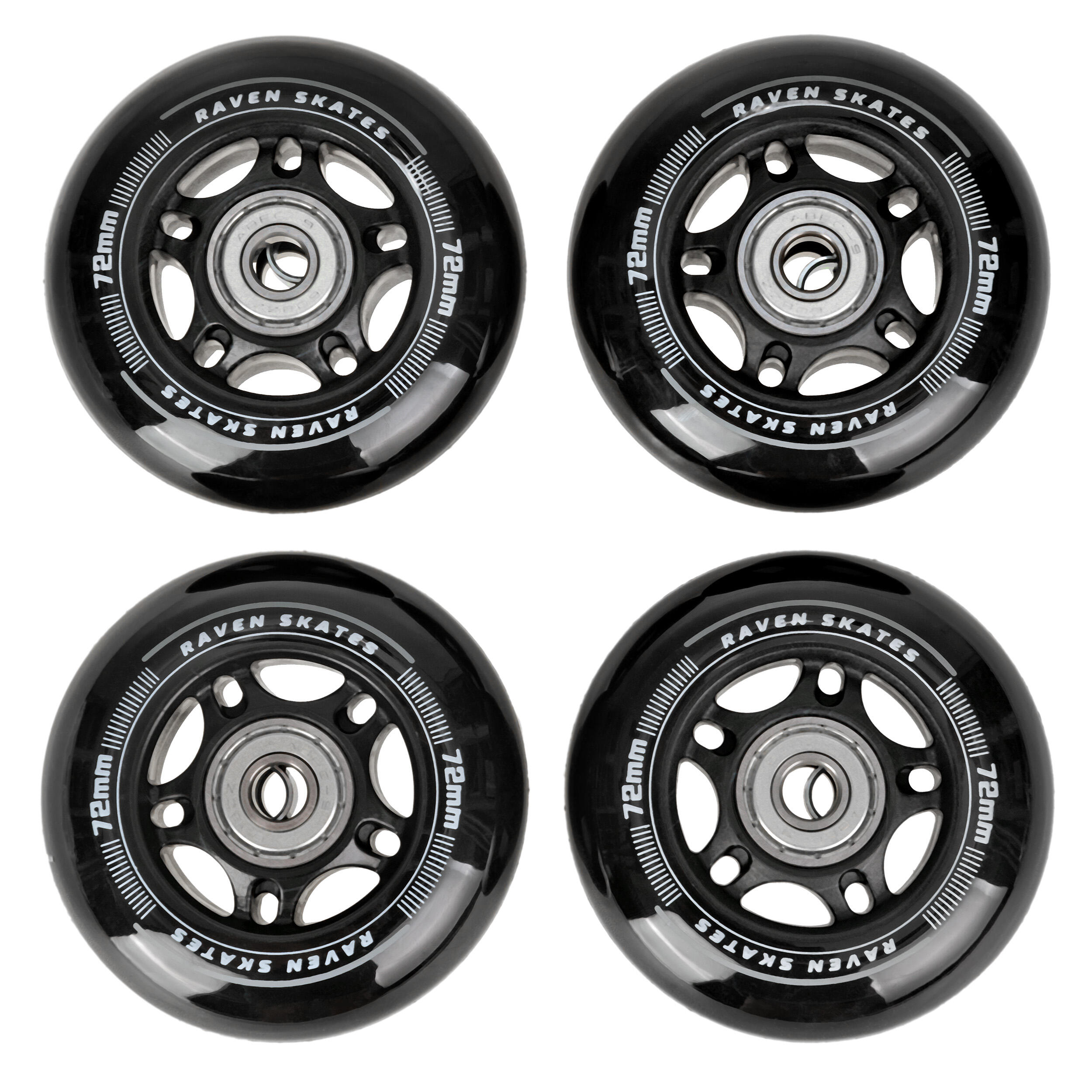 4x Kółka do rolek + łożyska Raven Oxen 76mm PU 1/5