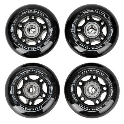 4x Kółka do rolek + łożyska Raven Oxen 76mm PU