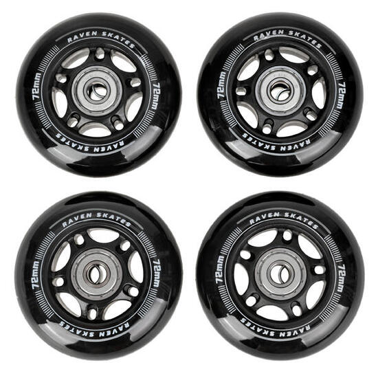 4x Kółka do rolek + łożyska Raven Oxen 76mm PU