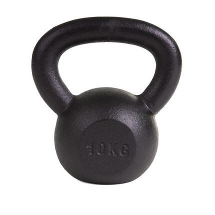 Kettlebell Pulverbeschichtet 8 kg Gewichtheben Unisex Schwarz