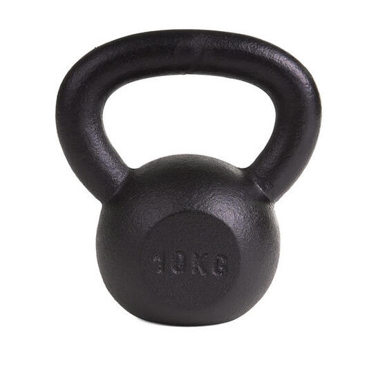 Kettlebell Pulverbeschichtet 8 kg Gewichtheben Unisex Schwarz