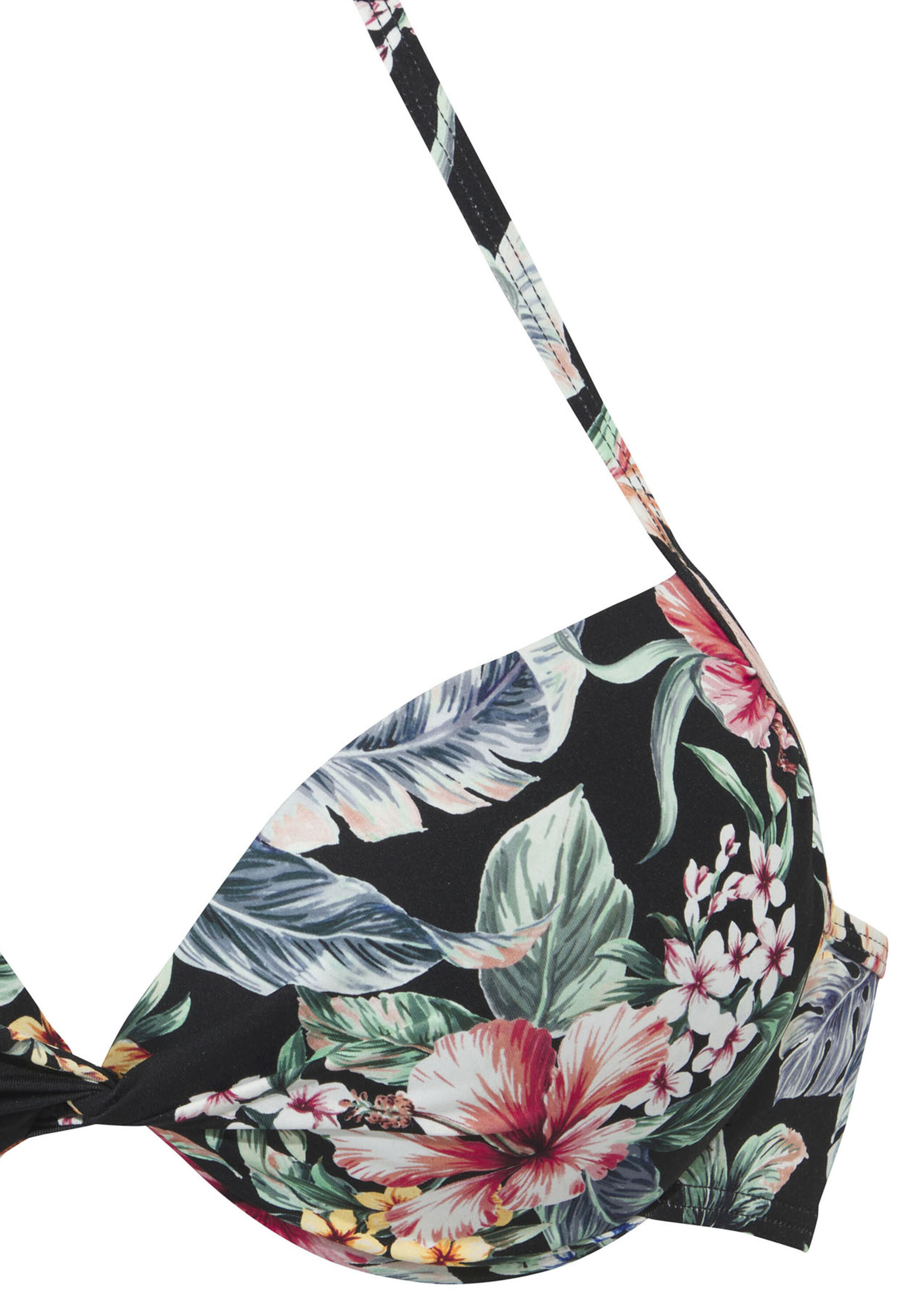Damen Push-Up-Bikini-Top 3/4