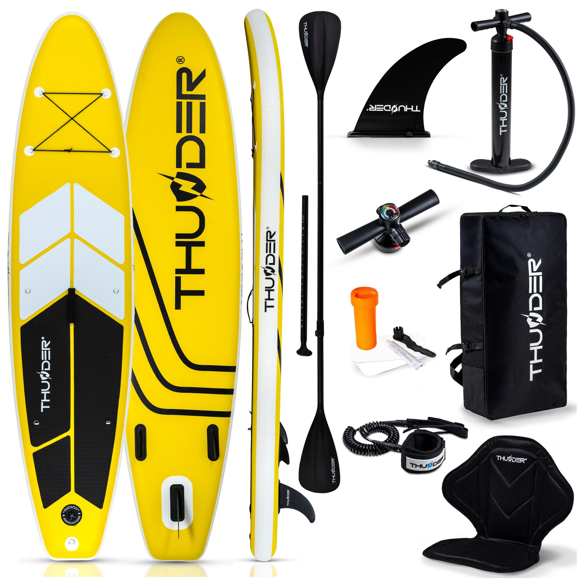 THUNDER Nafukovací paddleboard SUP COAST YELLOW 10'6" 320 cm