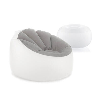 Pack opblaasbare fauteuil met veelkleurige lampjes en opblaasbare stoel met veel