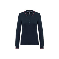 Polo maille piquée manches longues Femme Kariban