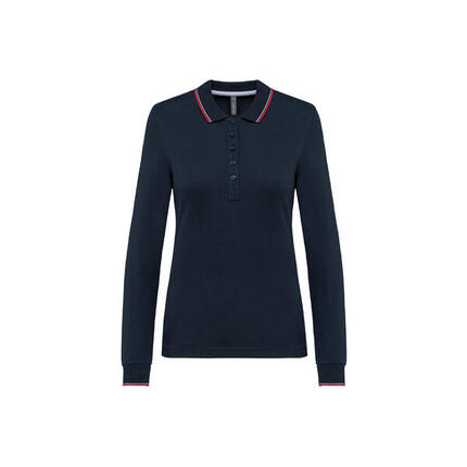 Polo maille piquée manches longues Femme Kariban