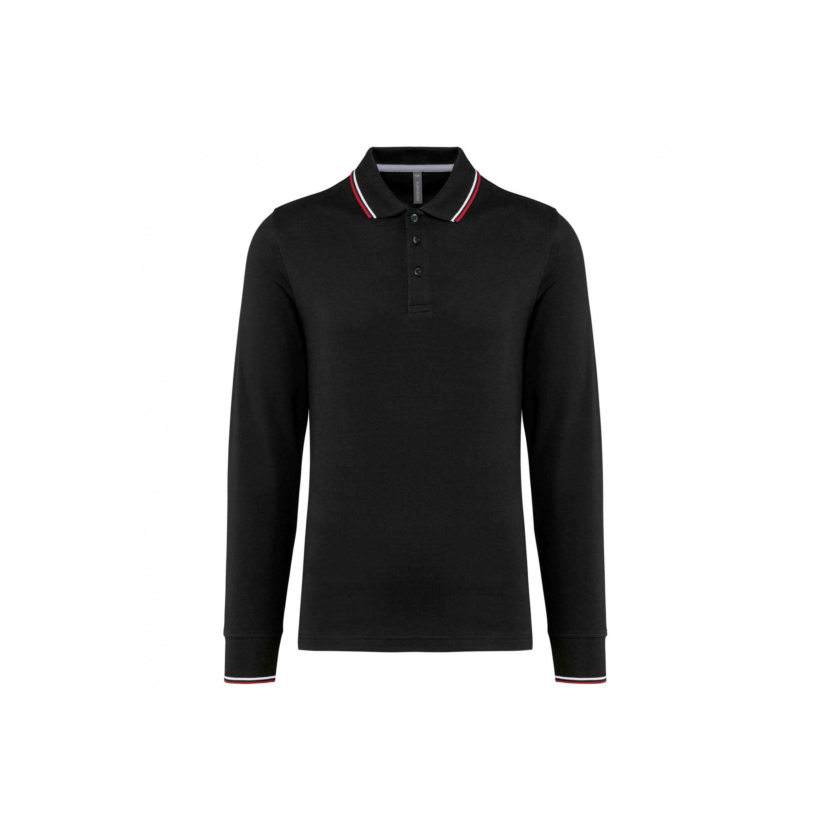 KARIBAN Long-sleeved pique polo shirt Kariban