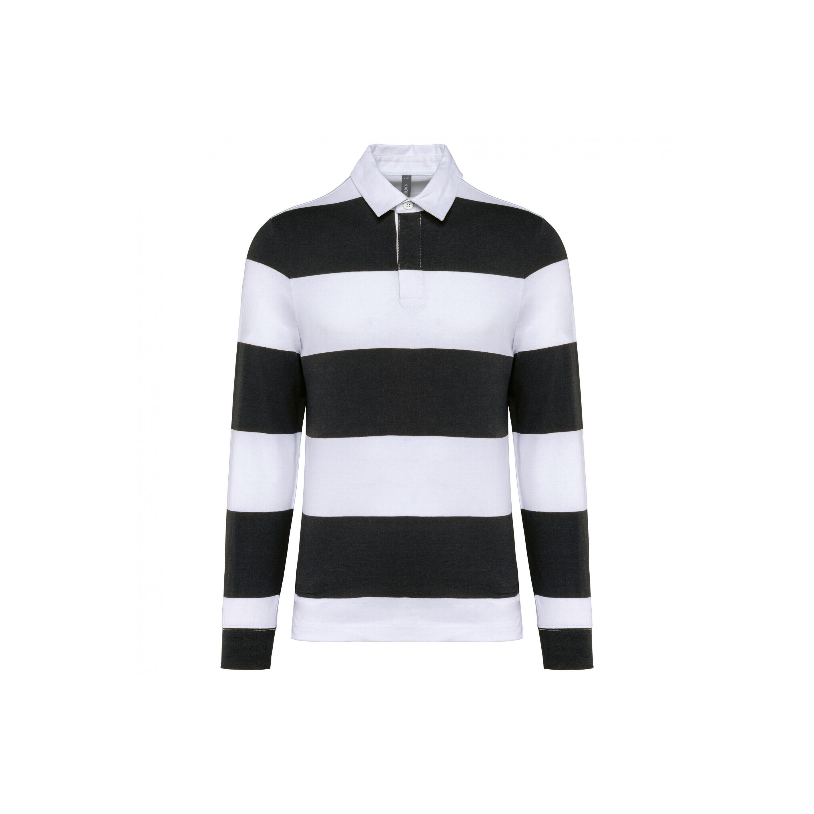 KARIBAN Polo a righe, maniche lunghe Kariban