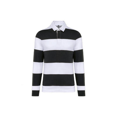 Gestreiftes Poloshirt langarm Kariban