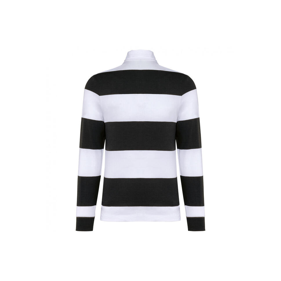 Koszulka polo w paski, długi rękaw Kariban