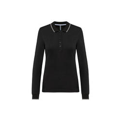 Polo maille piquée manches longues Femme Kariban
