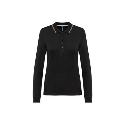Polo maille piquée manches longues Femme Kariban