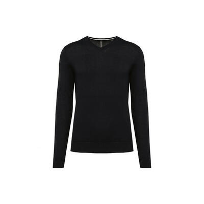 Ökologisch verantwortungsvoller Pullover mit V-Ausschnitt Kariban