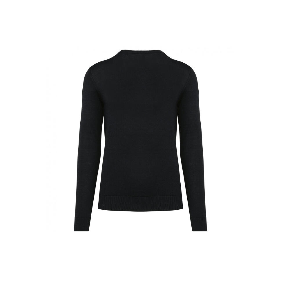 Ekologiczny sweter z dekoltem w szpic Kariban