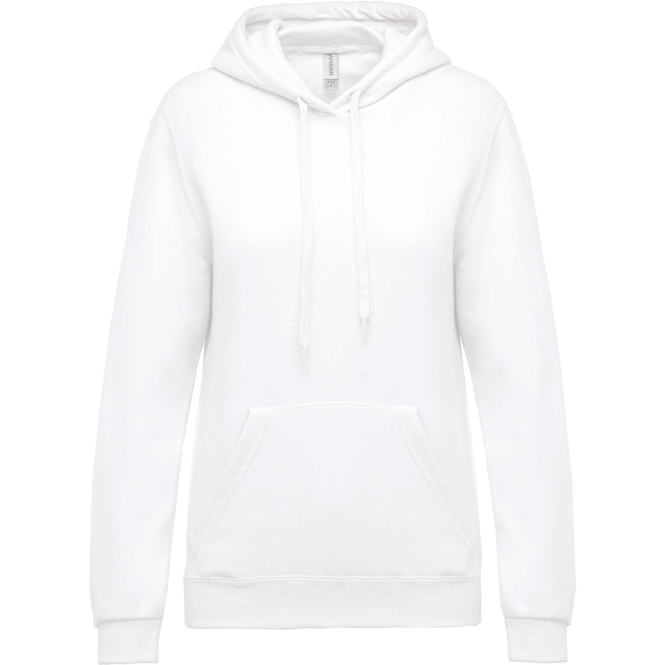 Kariban - Sweatshirt À Capuche Femme Kariban - Sweat-shirt - Blanc - Decathlon
