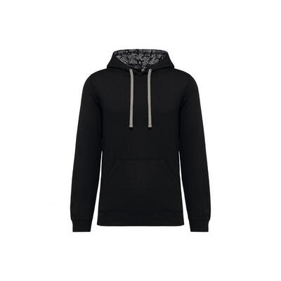 Sweater met patroon en contrasterende capuchon kariban