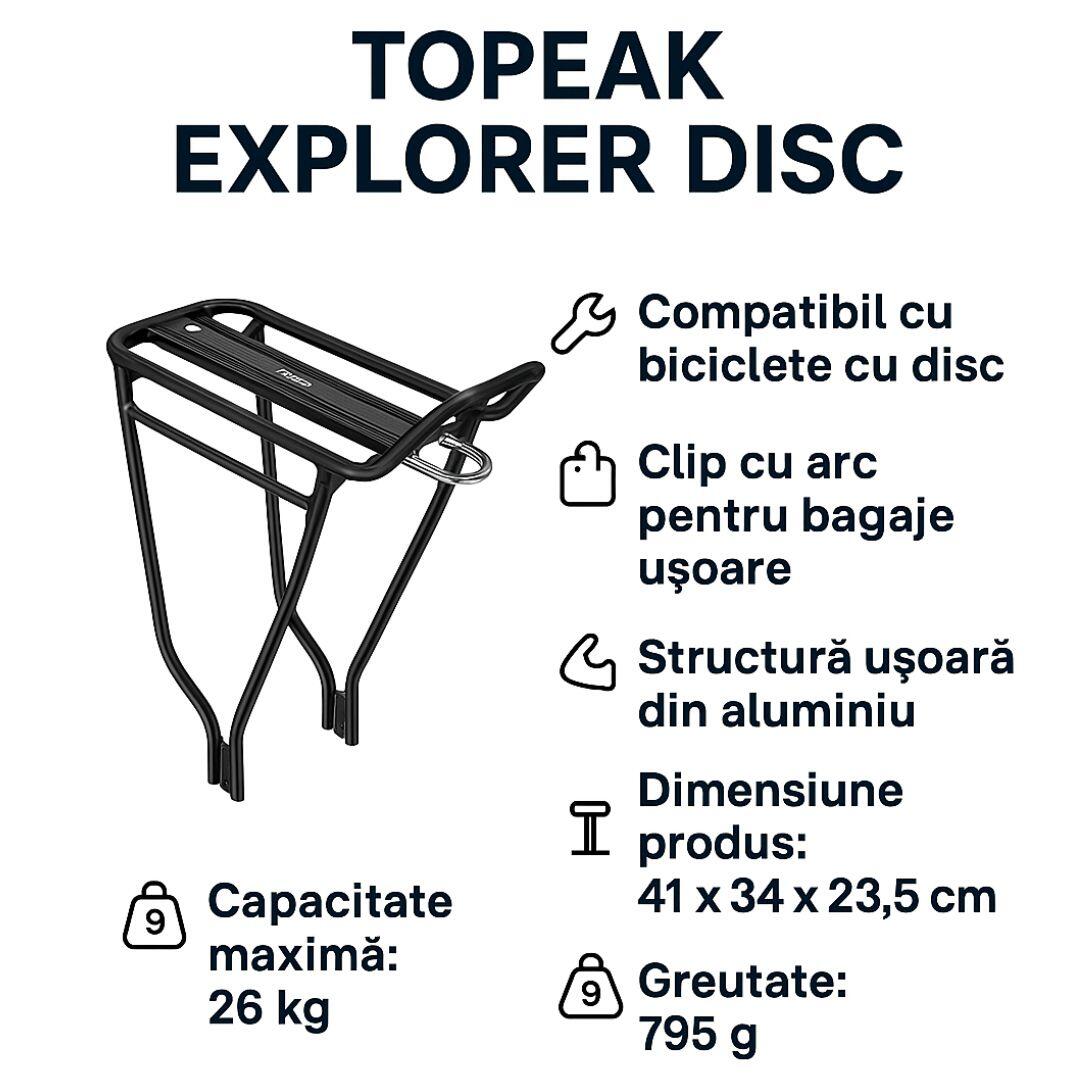Support tubulaire Topeak Explorer avec supports de disque 2/2