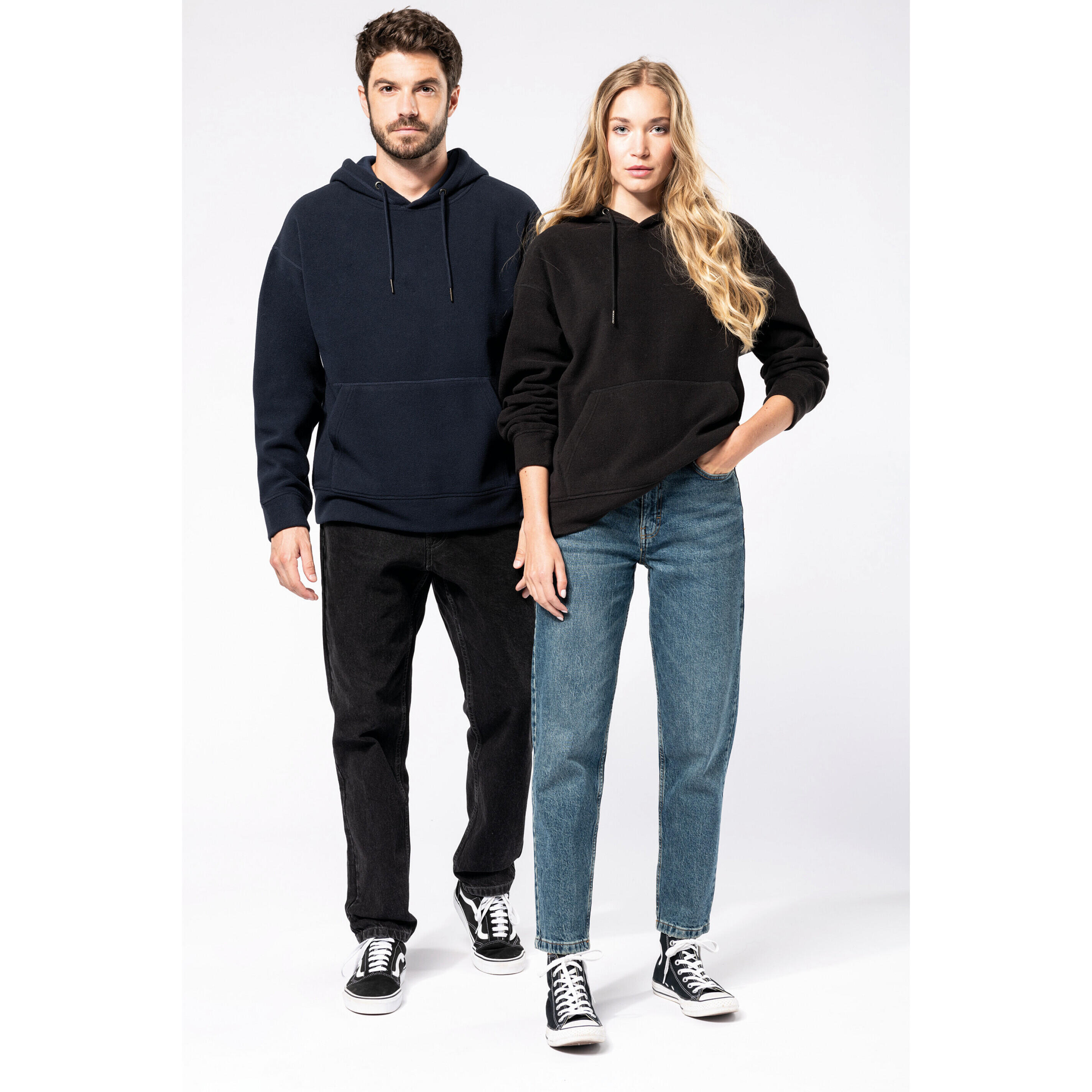 Sweatshirt à capuche oversize en micropolaire recyclée Kariban 5/7