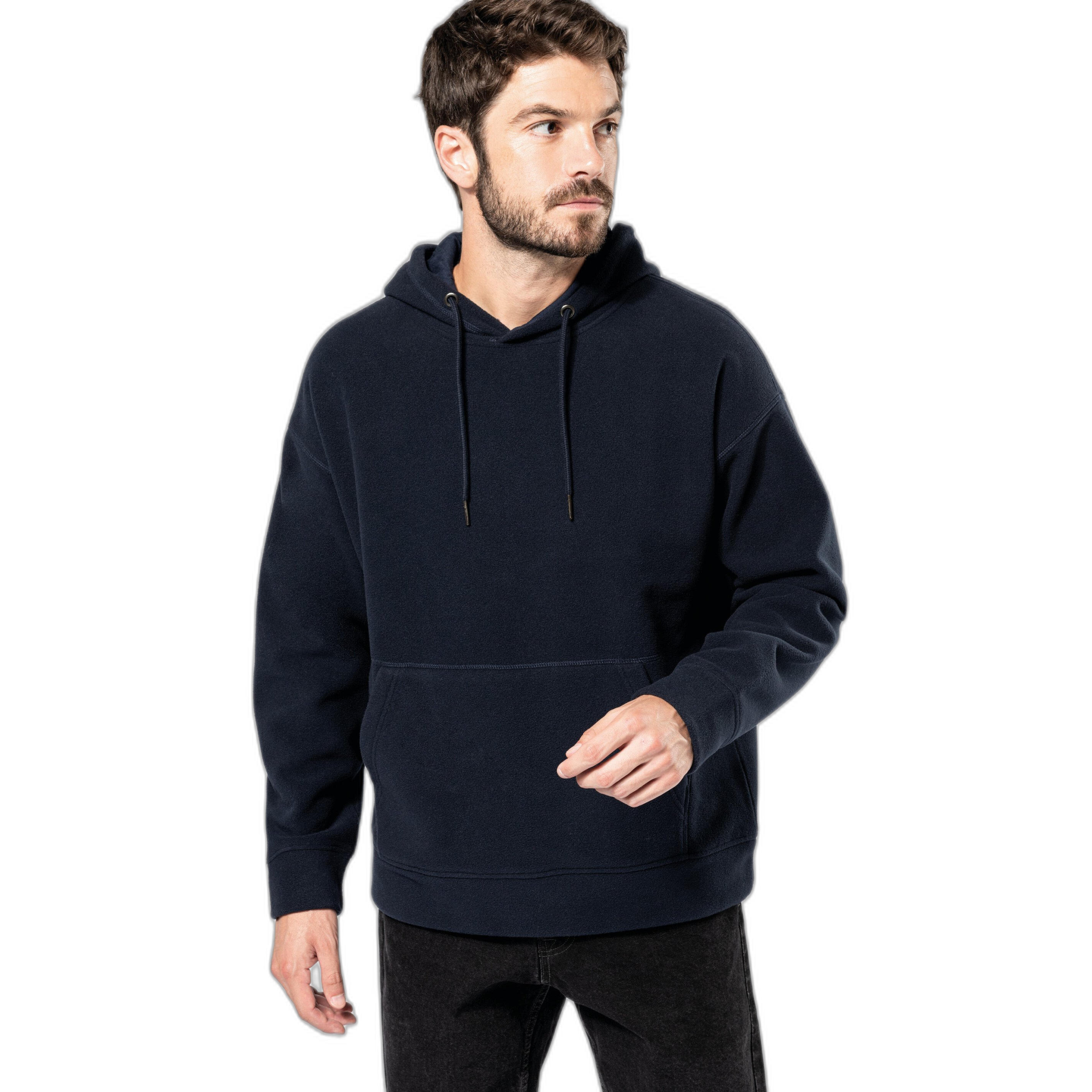 Sweatshirt à capuche oversize en micropolaire recyclée Kariban 2/7