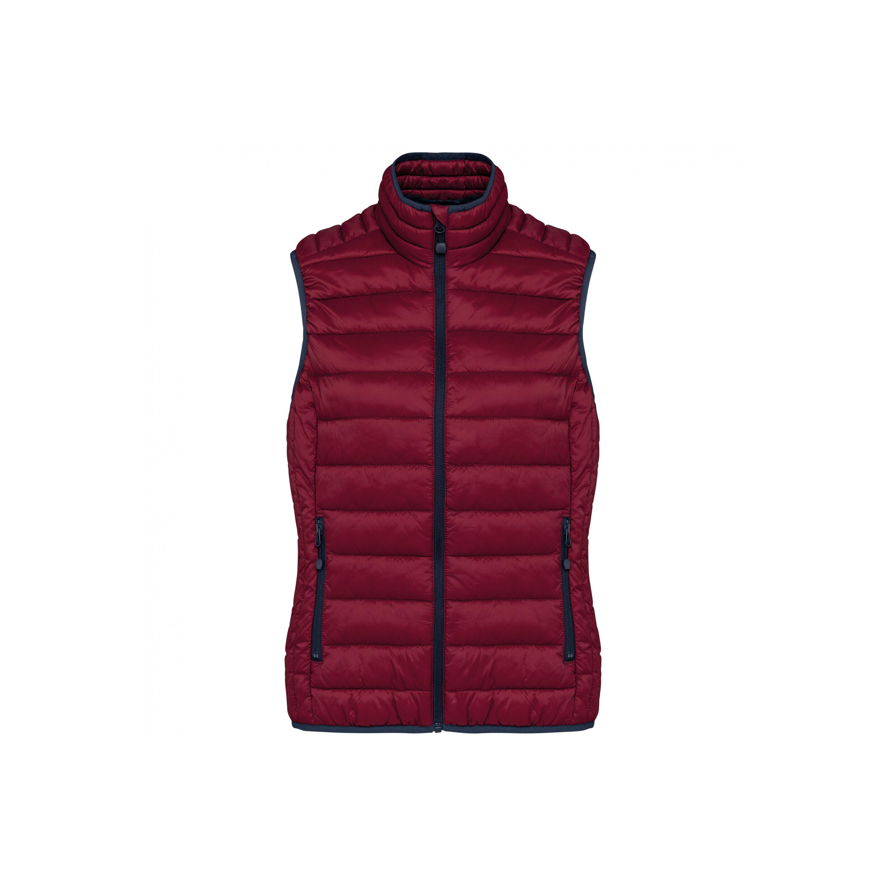 Kariban - Doudoune Sans Manches Légère Femme Kariban - Doudoune Synthétique - Marron|rouge - Decathlon