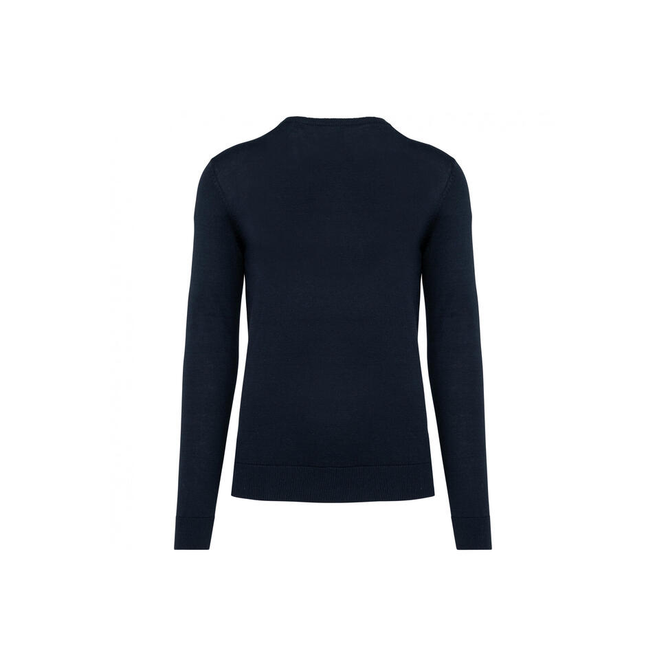 Ekologiczny sweter z dekoltem w szpic Kariban