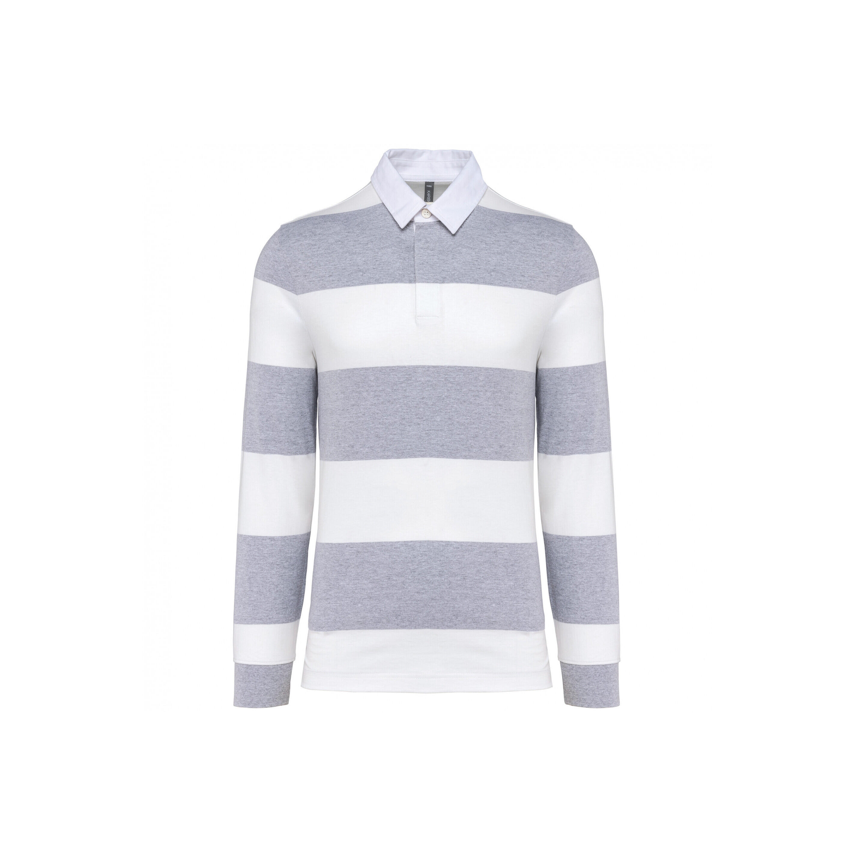 KARIBAN Polo a righe, maniche lunghe Kariban