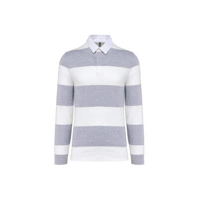 Gestreiftes Poloshirt langarm Kariban