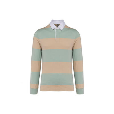 Gestreiftes Poloshirt langarm Kariban