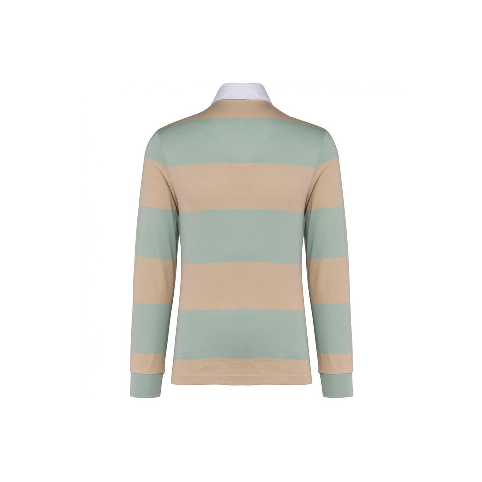 Koszulka polo w paski, długi rękaw Kariban