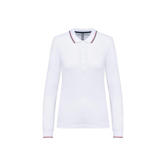 Polo maille piquée manches longues Femme Kariban