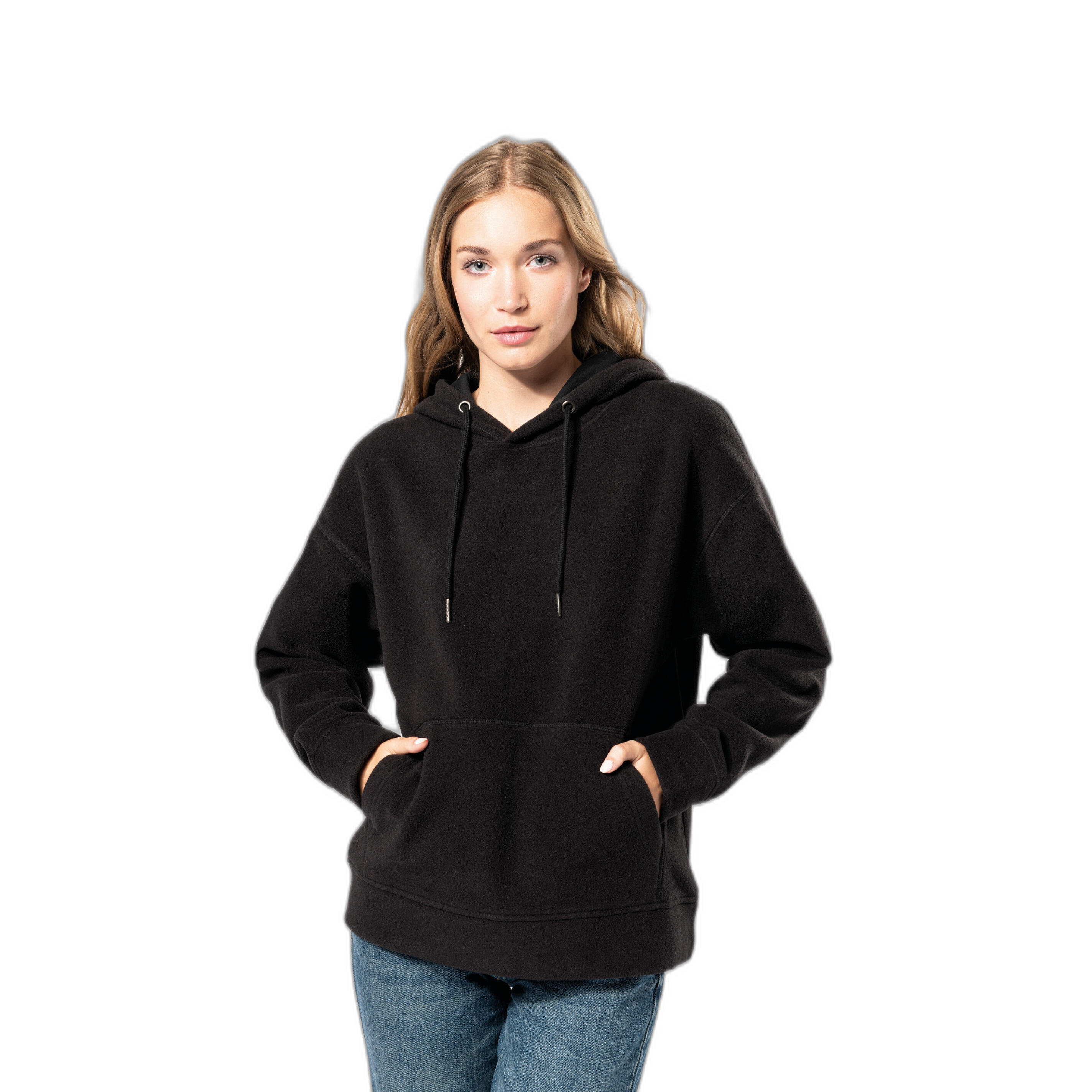 Sweatshirt à capuche oversize en micropolaire recyclée Kariban 2/7