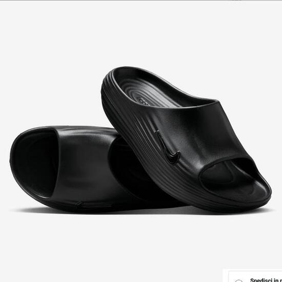 Ciabatta unisex nike reactx rejuven8 slide - nero
