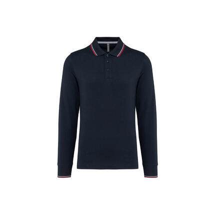 Polo maille piquée manches longues Kariban