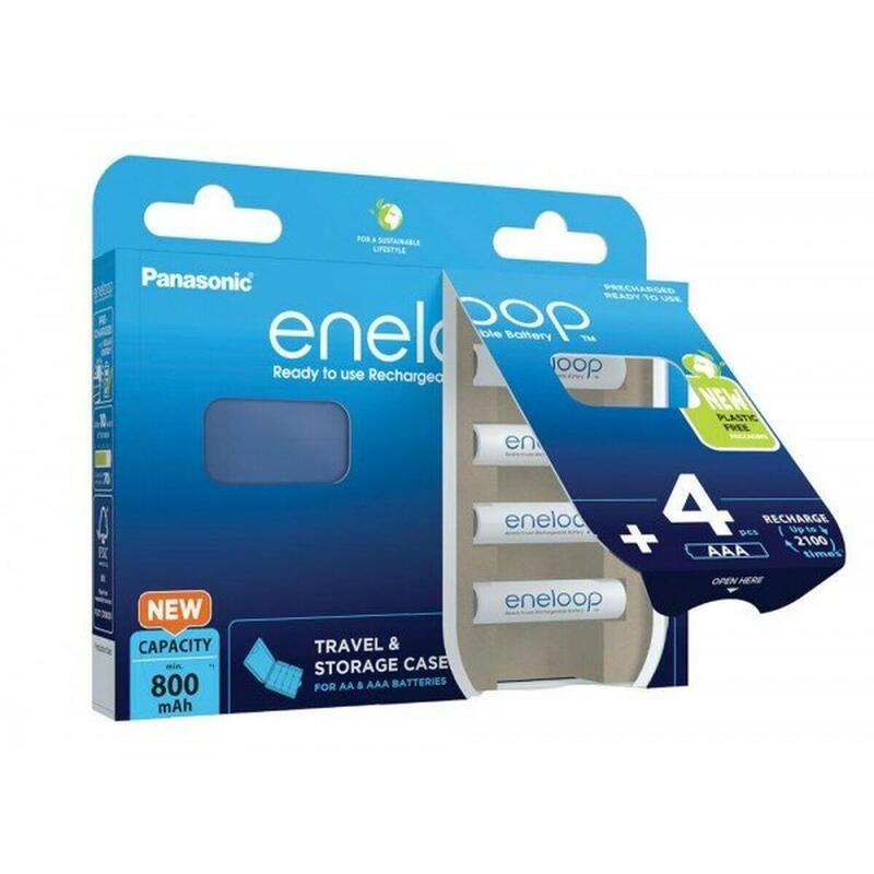 Baterii Reîncărcabile Panasonic BK-4MCDE/4CP+CASE AAA