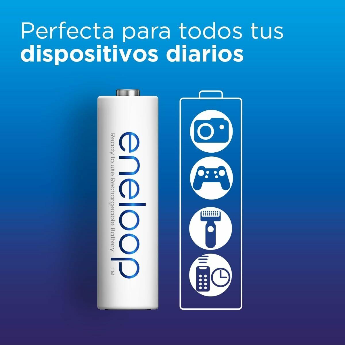 Pilas Recargables Panasonic BK-4MCDE/4CP+CASE AAA 3/5