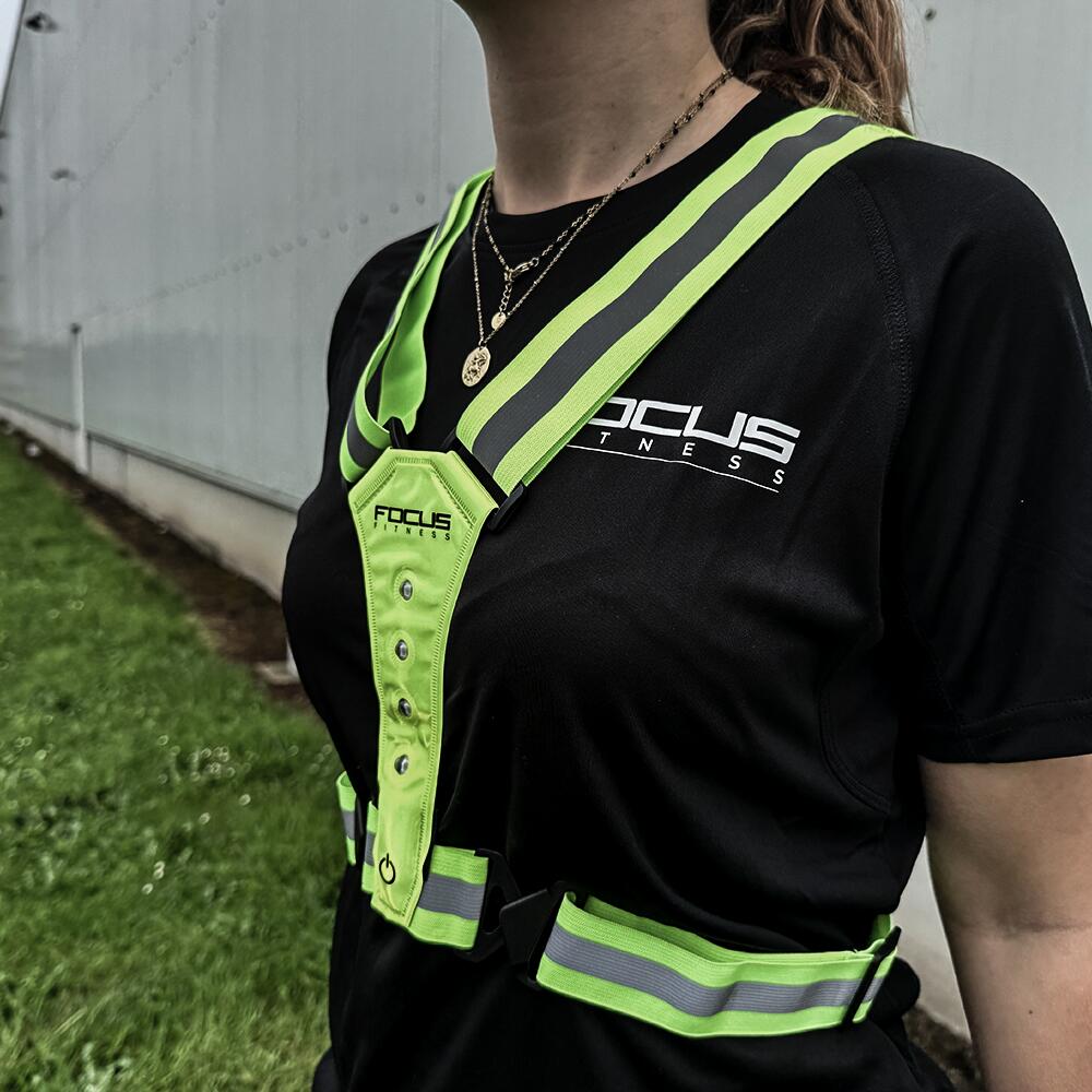 Gilet de course à pied Safety Vest Illuminated - Rechargeable - Green 7/7