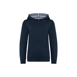 Sweatshirt à capuche contrastée à motifs enfant Kariban