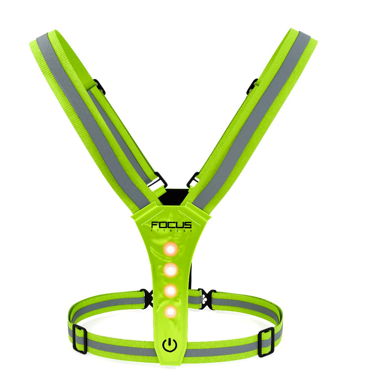 Gilet de course à pied Safety Vest Illuminated - Rechargeable - Green 2/7