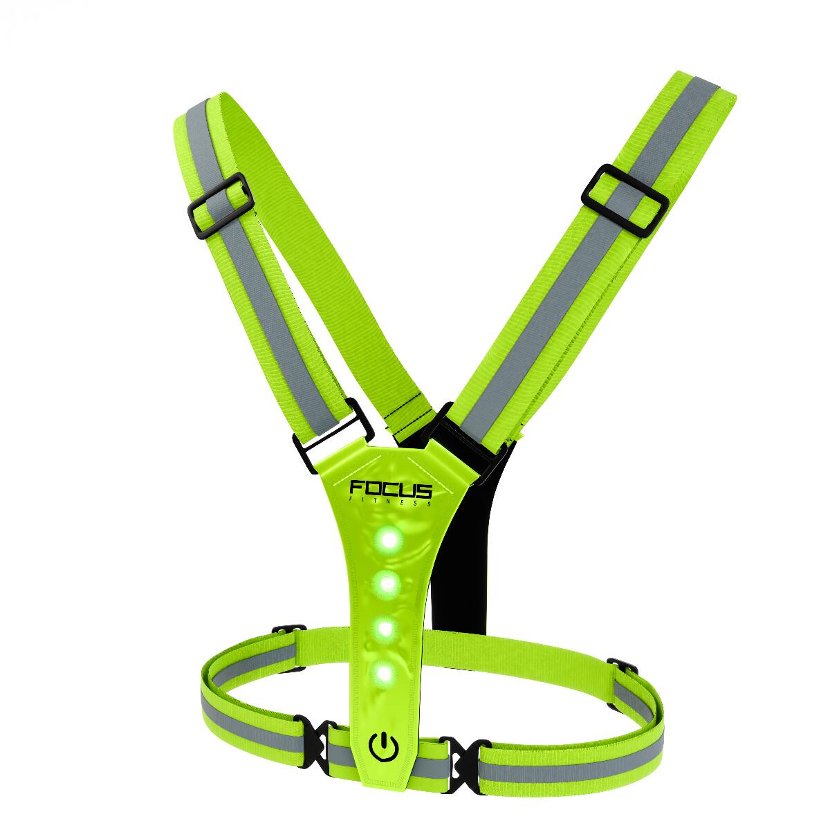 Gilet de course à pied Safety Vest Illuminated - Rechargeable - Green 3/7