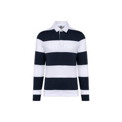 Polo rayé manches longues Kariban