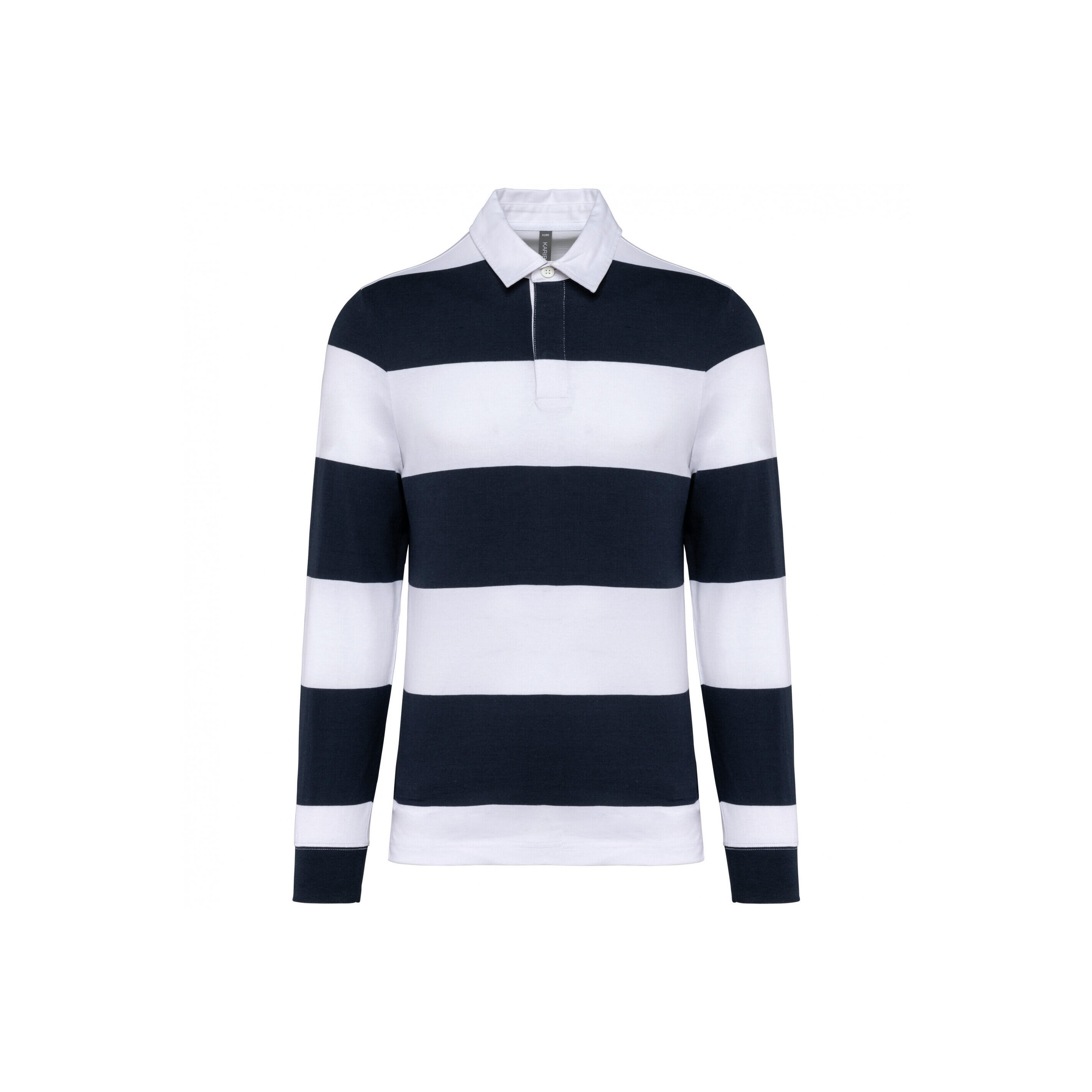 KARIBAN Polo a righe, maniche lunghe Kariban