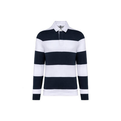 Gestreiftes Poloshirt langarm Kariban