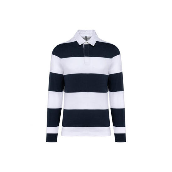 Gestreiftes Poloshirt langarm Kariban