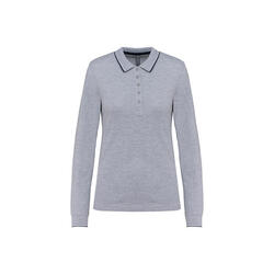 Polo maille piquée manches longues Femme Kariban