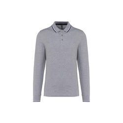 Polo maille piquée manches longues Kariban