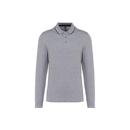 Polo maille piquée manches longues Kariban
