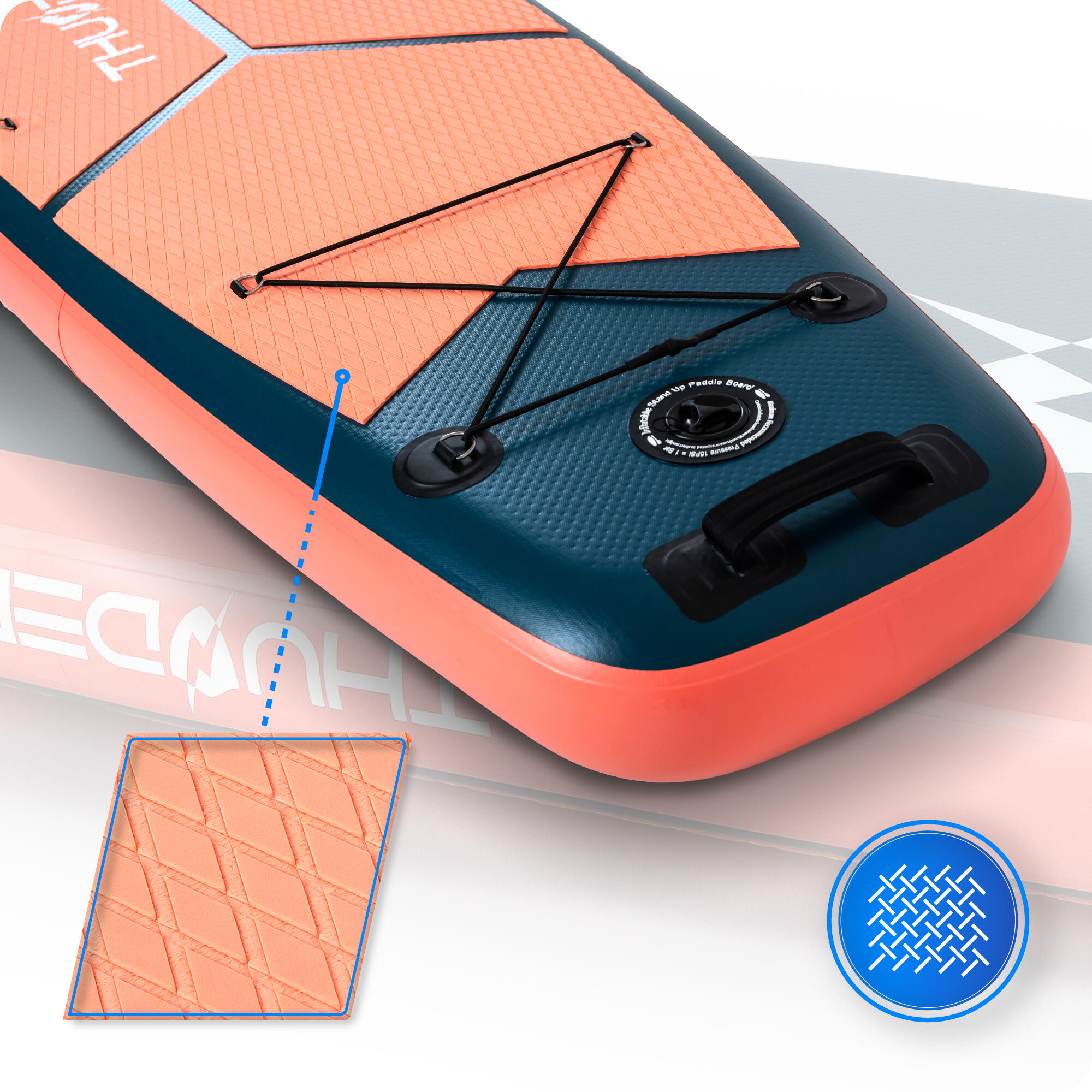 Opblaasbaar SUP-board met accessoires THUNDER MISTY 365cm 7/8