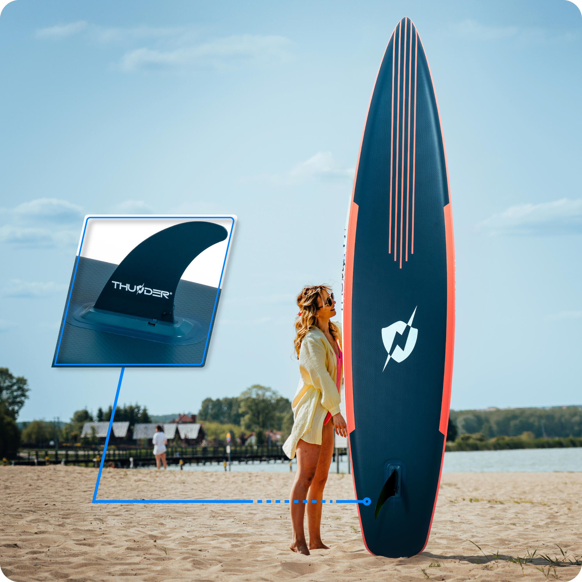 Opblaasbaar SUP-board met accessoires THUNDER MISTY 365cm 5/8