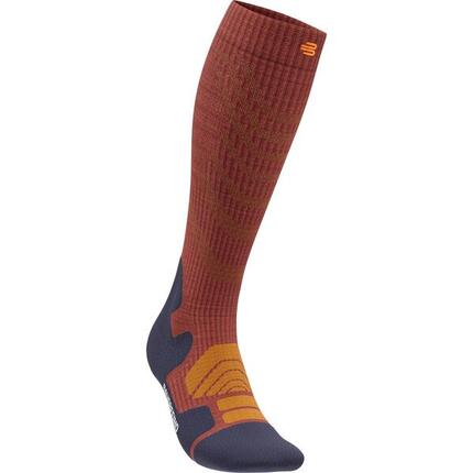Wandersocken Outdoor Merino Compression Socks Men granat